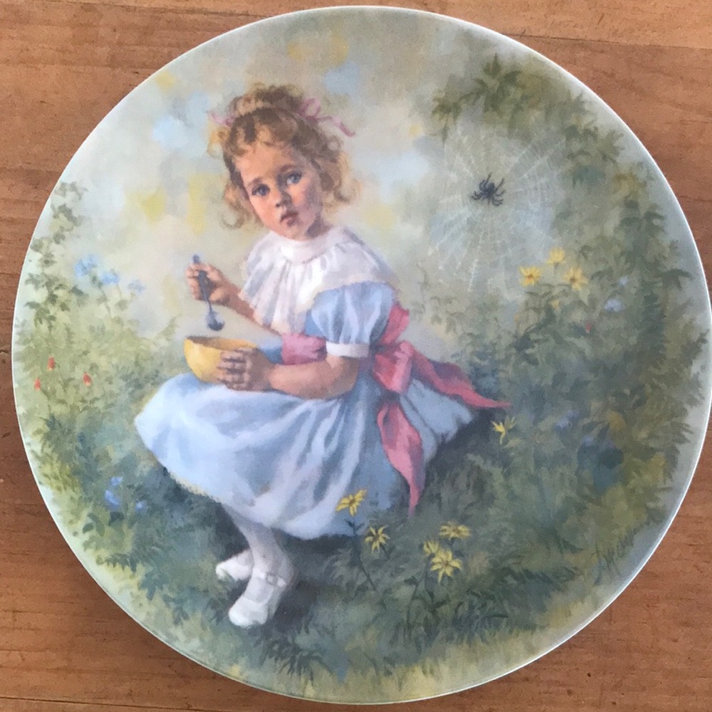 “Little Miss Muffet” Mother Goose Collector Plate